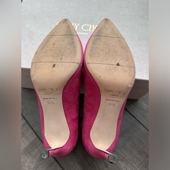 Jimmy Choo ROMY 85 in Dahlia Pink - Picture 3 of 5